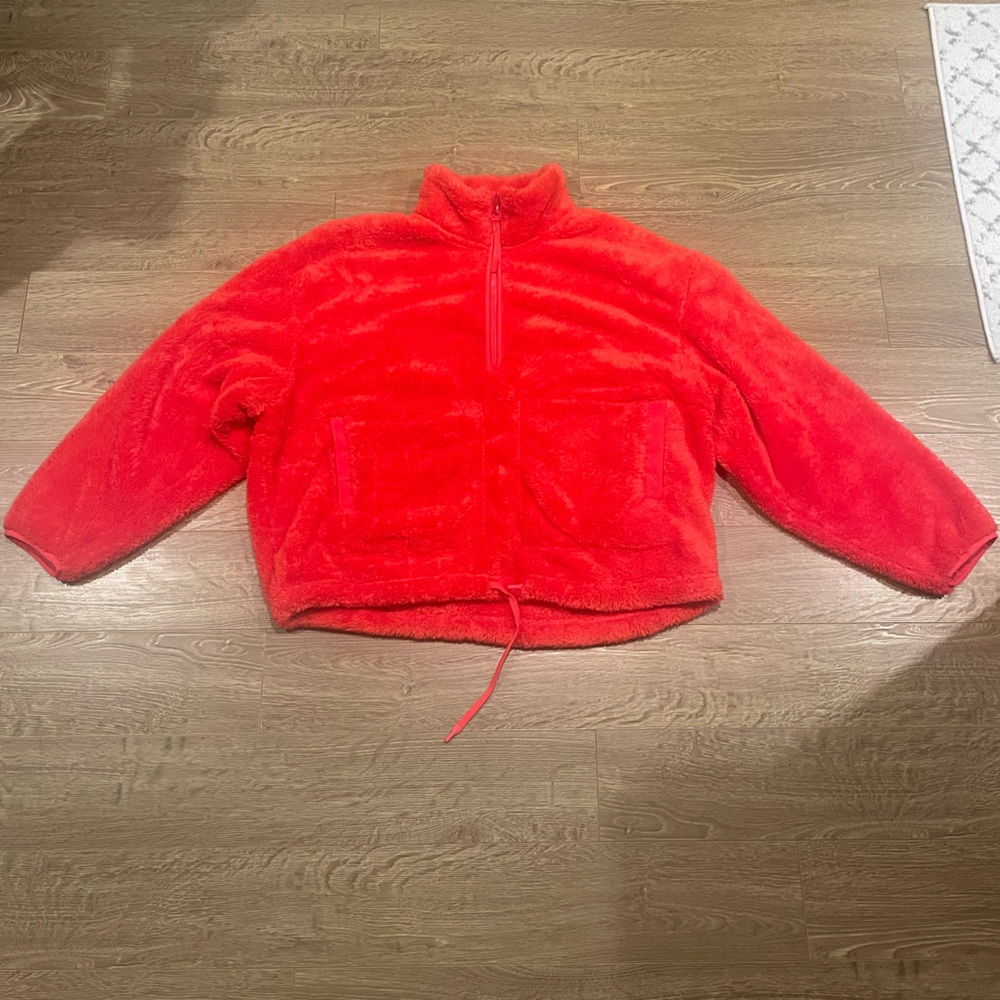 Cozy Red Fleece Jacket